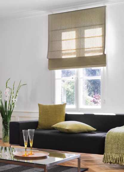 Made to measure roman blinds, living room