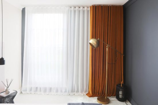 Bespoke curtains, 2 sets thick sheer